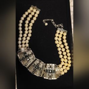 Heidi Daus Art Deco Squares Necklace